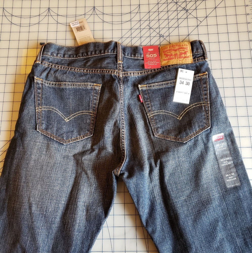 Levi's 505 Regular Fit jeans 34X30 NWT